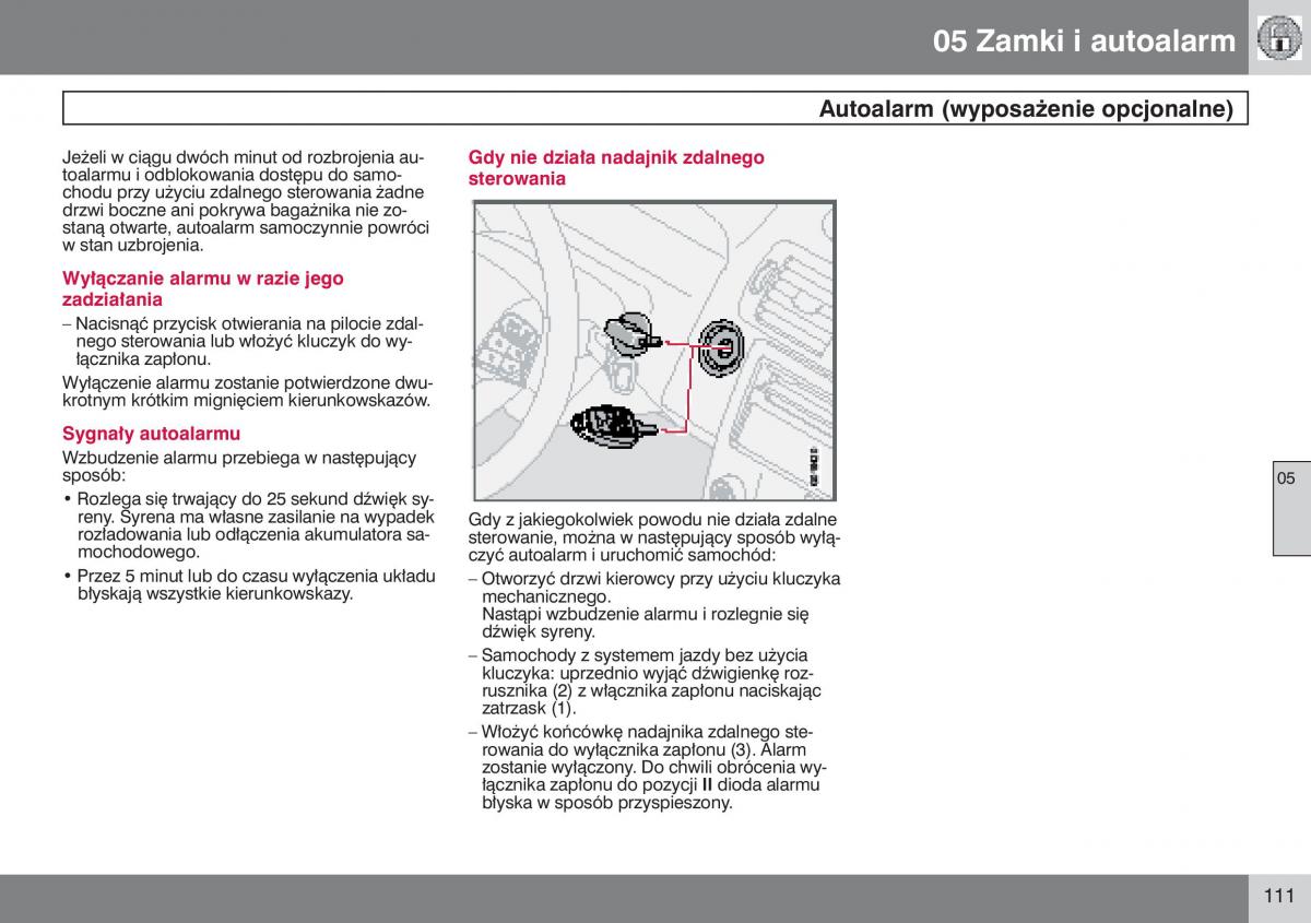 manual  Volvo S40 II instrukcja / page 112