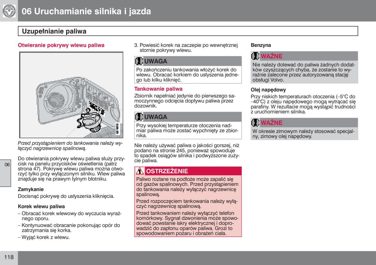 manual  Volvo S40 II instrukcja / page 119