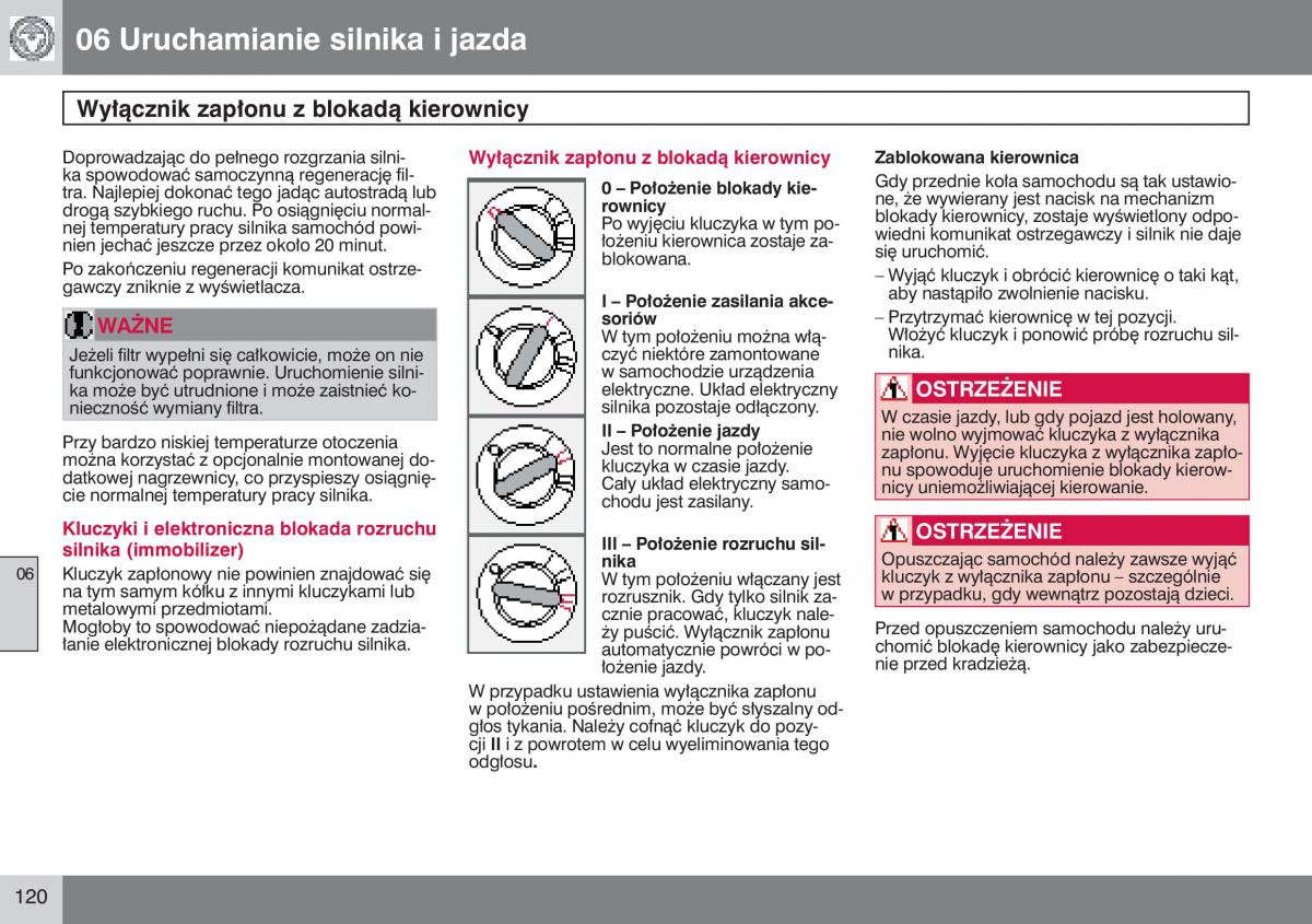 manual  Volvo S40 II instrukcja / page 121