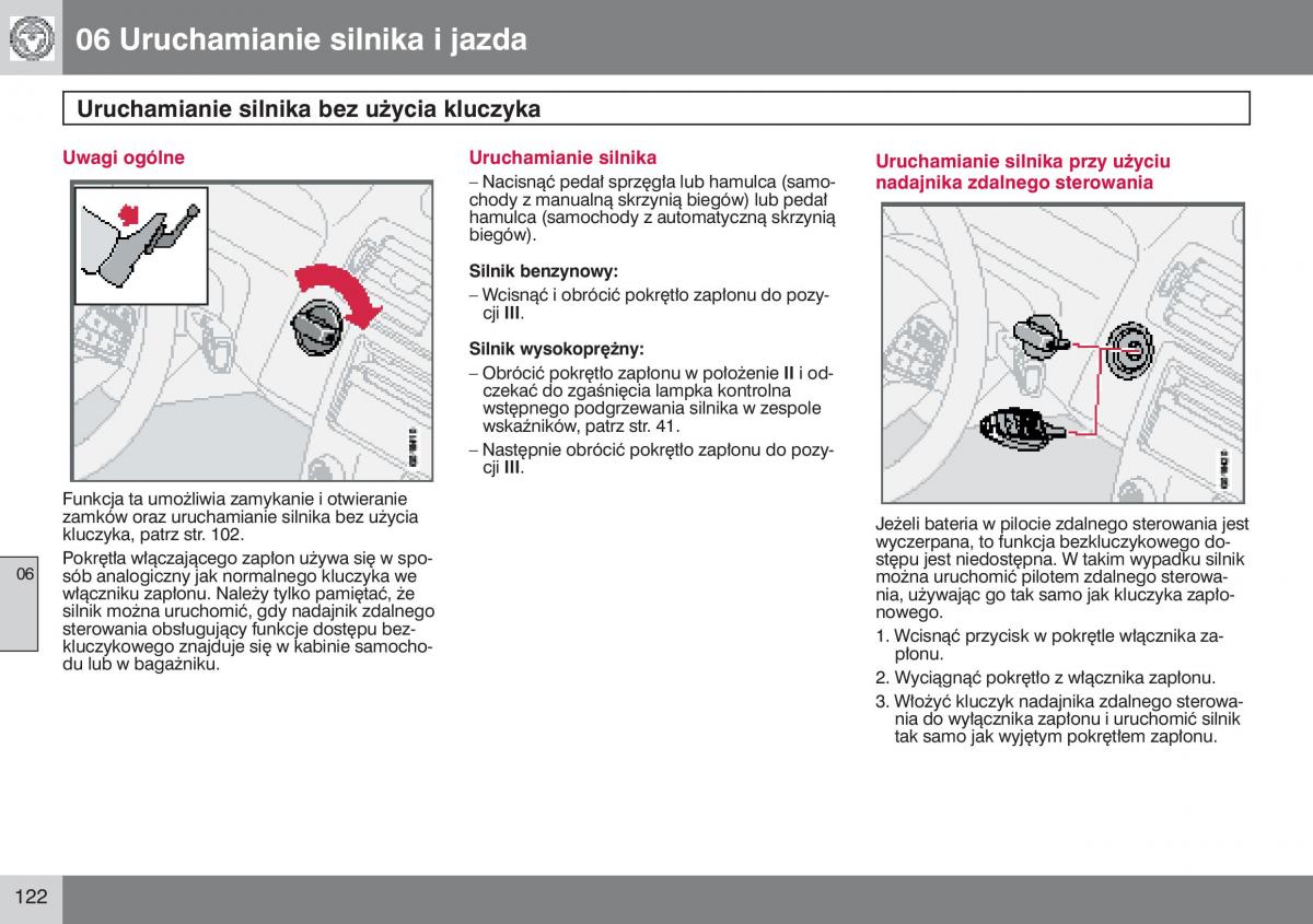 manual  Volvo S40 II instrukcja / page 123