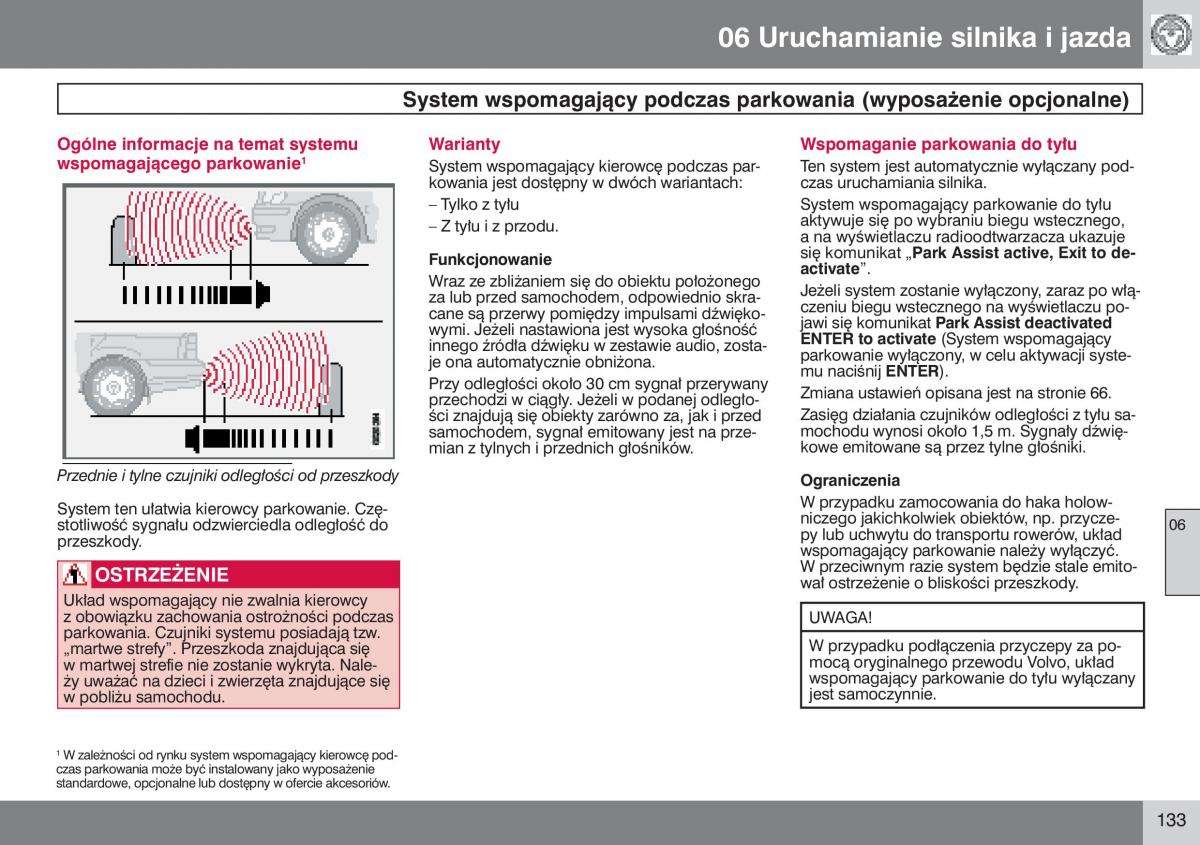 Volvo S40 II instrukcja obslugi / page 134