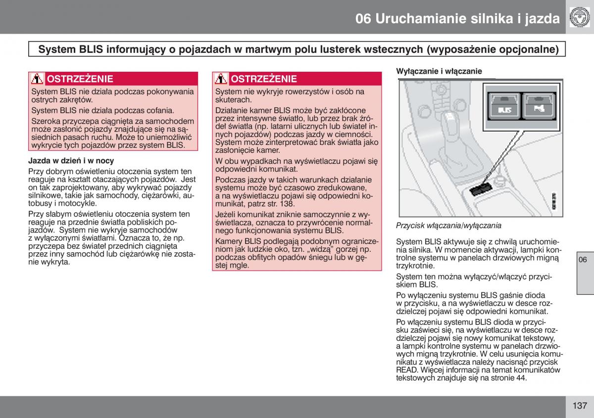 manual  Volvo S40 II instrukcja / page 138