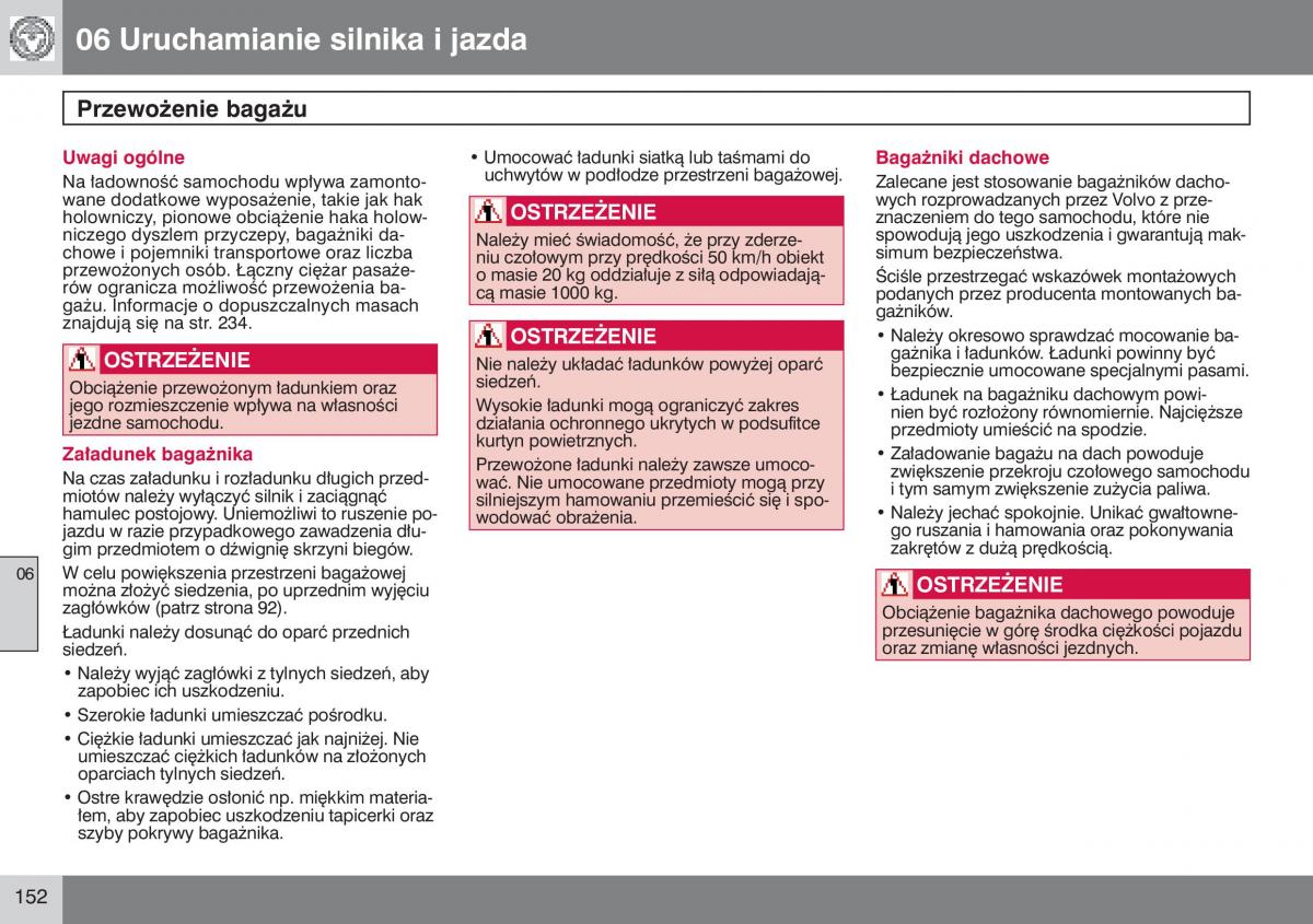 manual  Volvo S40 II instrukcja / page 153