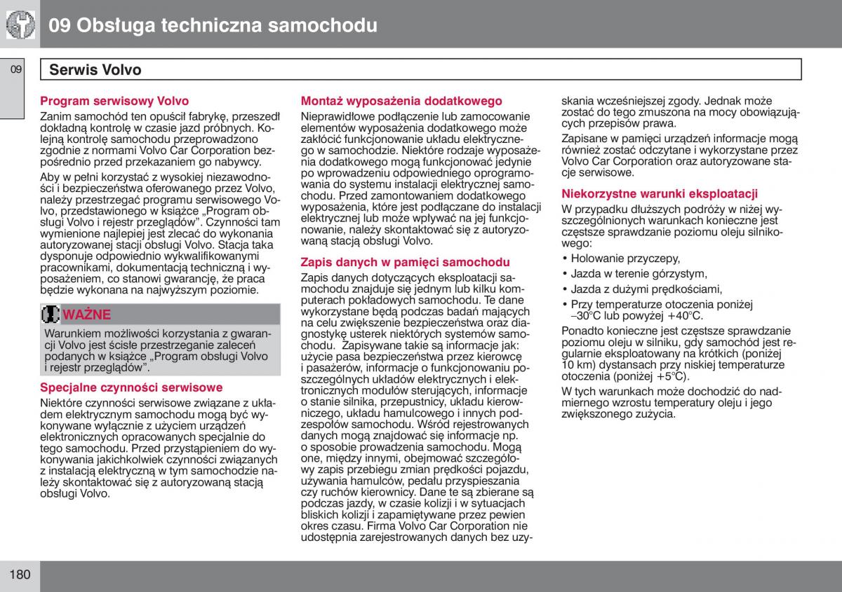 manual  Volvo S40 II instrukcja / page 181