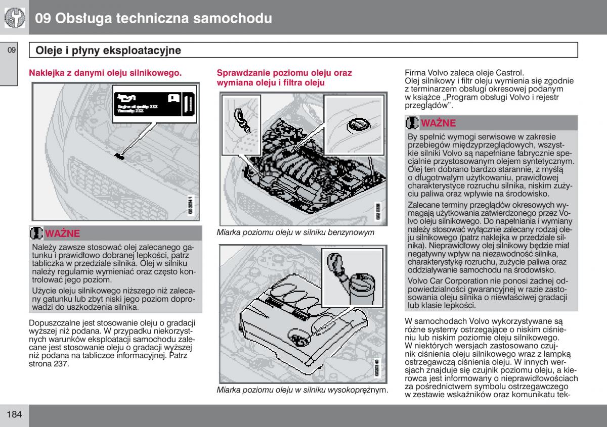 manual  Volvo S40 II instrukcja / page 185