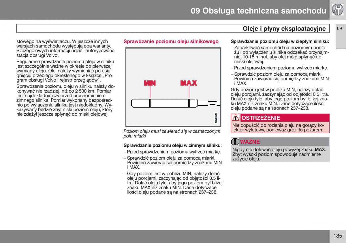 manual  Volvo S40 II instrukcja / page 186