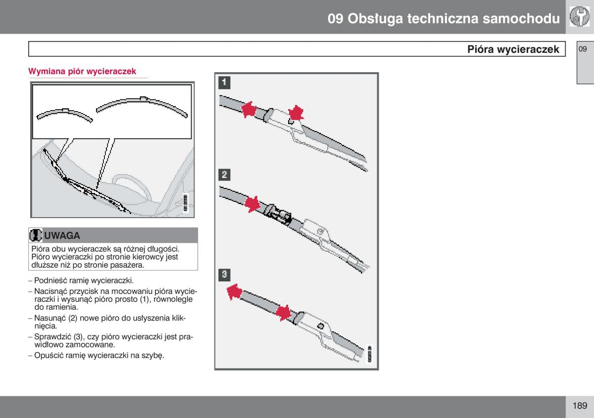 manual  Volvo S40 II instrukcja / page 190