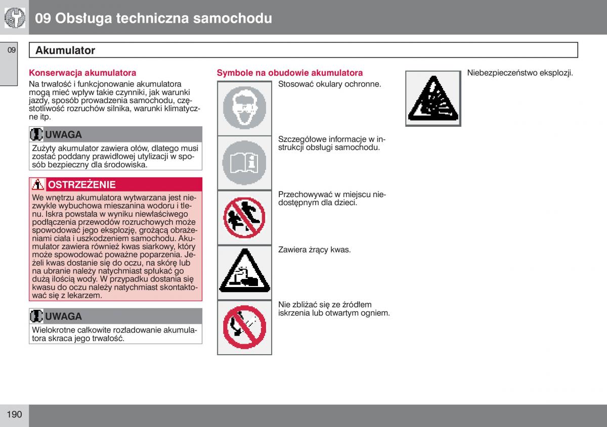 manual  Volvo S40 II instrukcja / page 191