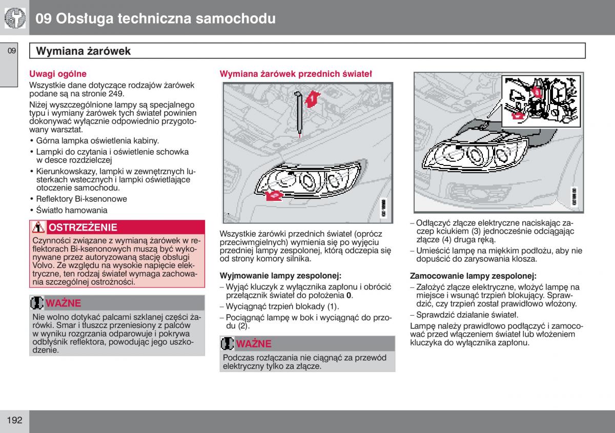 manual  Volvo S40 II instrukcja / page 193