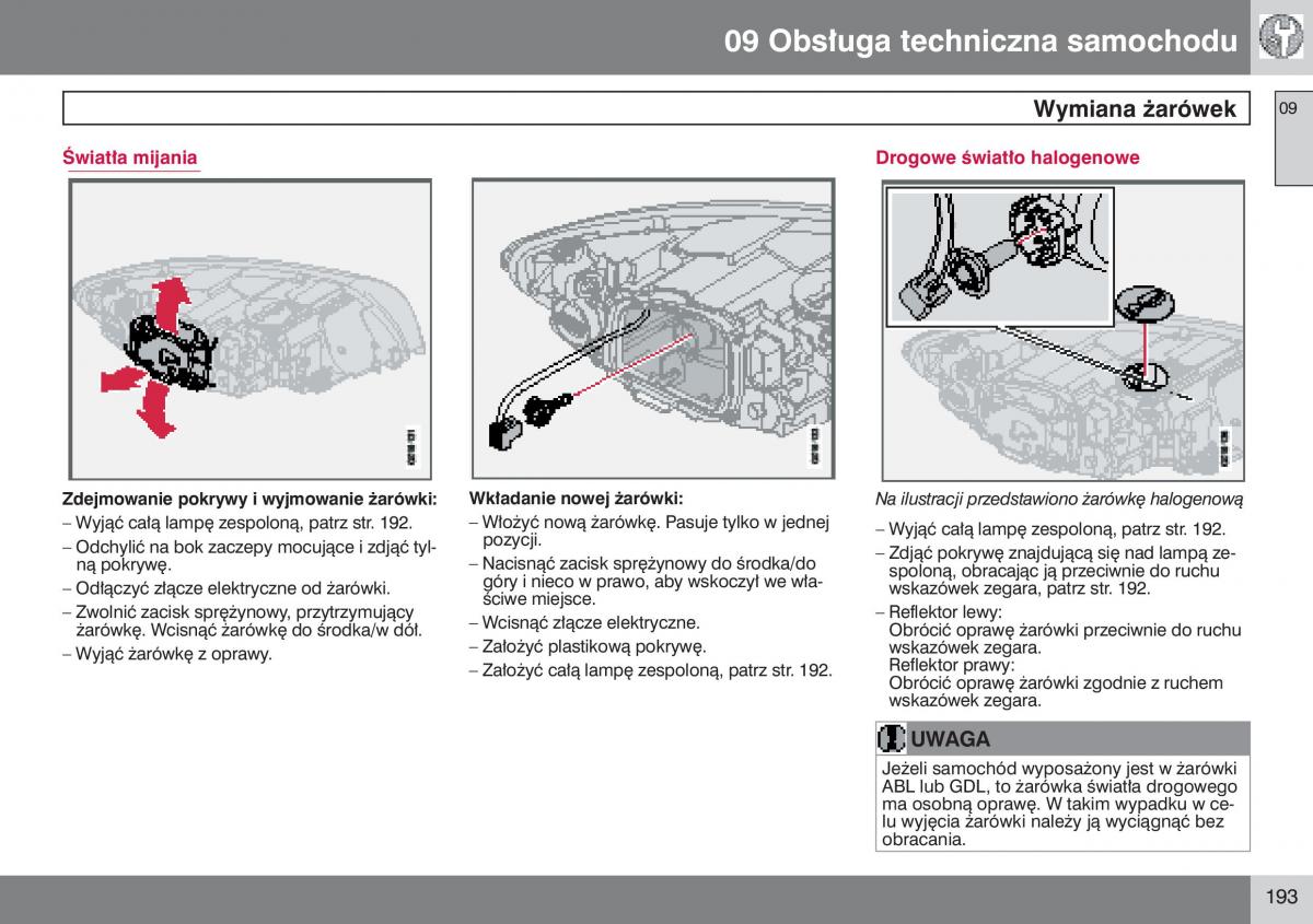 manual  Volvo S40 II instrukcja / page 194