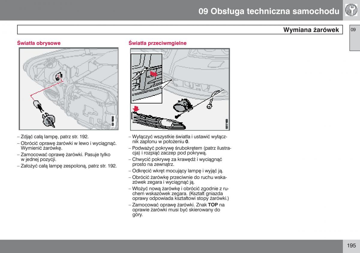 manual  Volvo S40 II instrukcja / page 196