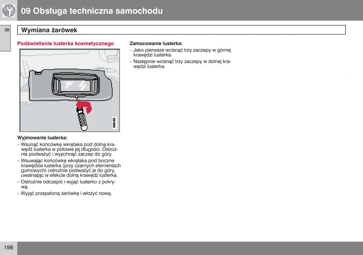 manual  Volvo S40 II instrukcja / page 199