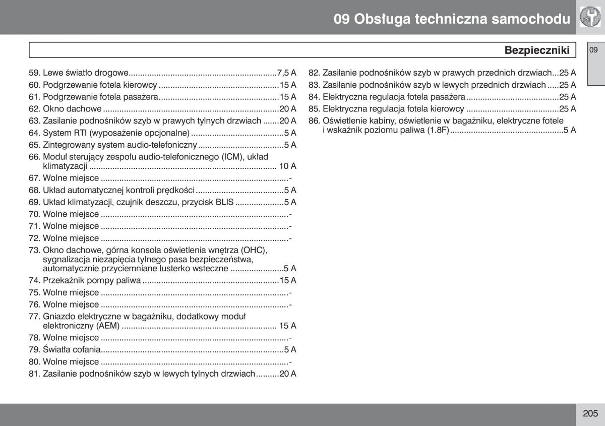 manual  Volvo S40 II instrukcja / page 206