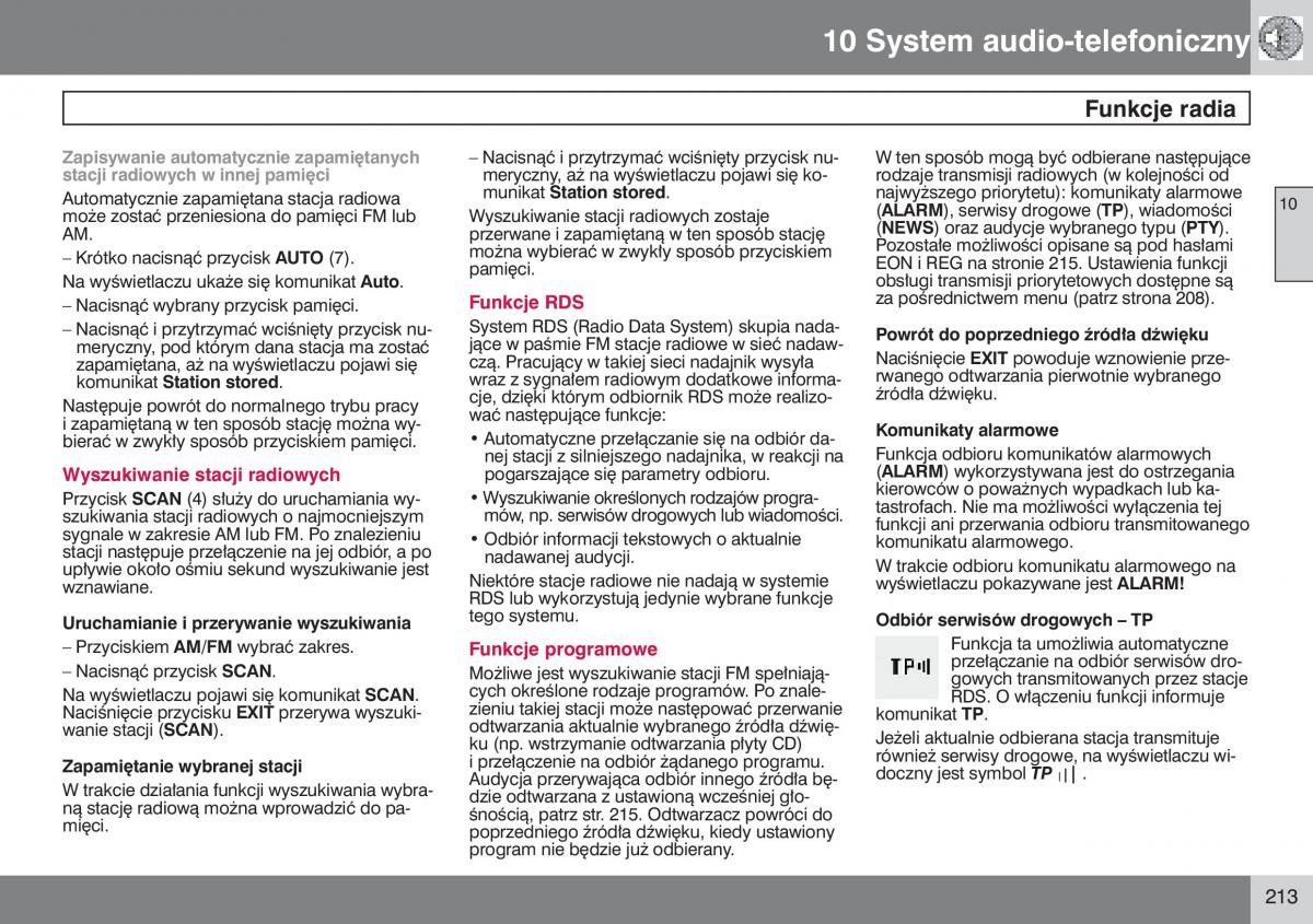 manual  Volvo S40 II instrukcja / page 214