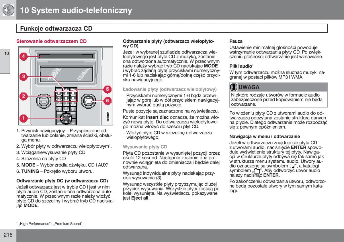 manual  Volvo S40 II instrukcja / page 217