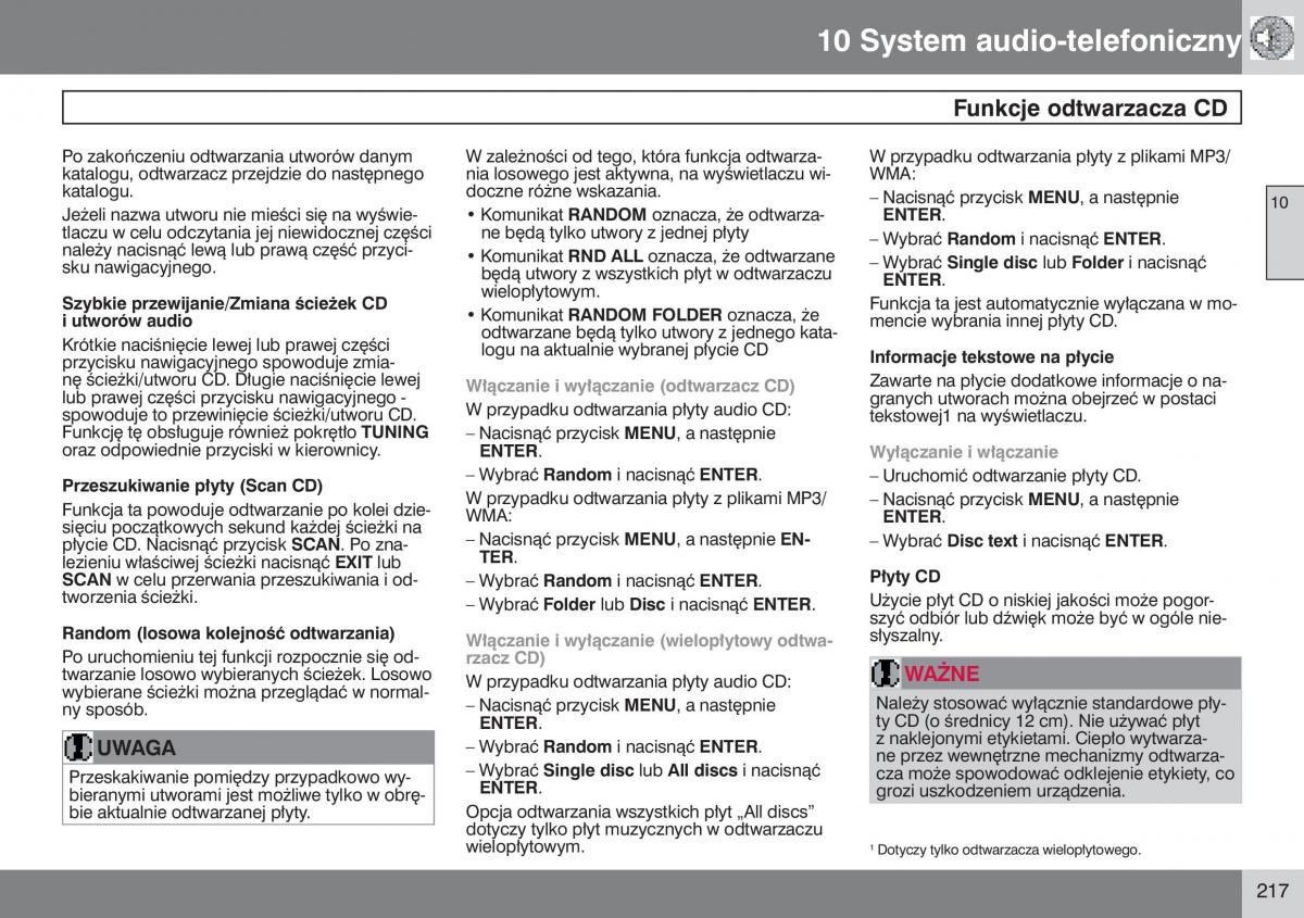 manual  Volvo S40 II instrukcja / page 218