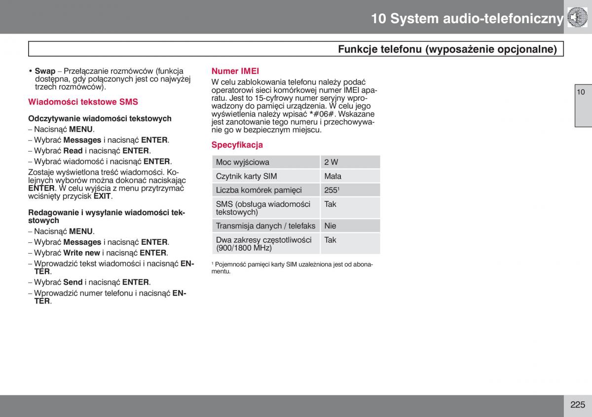 manual  Volvo S40 II instrukcja / page 226