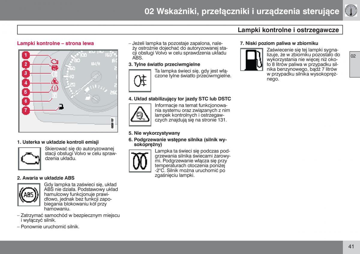 manual  Volvo S40 II instrukcja / page 42