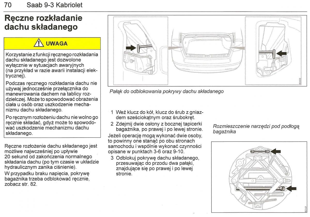 Saab 9 3 II 2 YS3F instrukcja obslugi / page 72