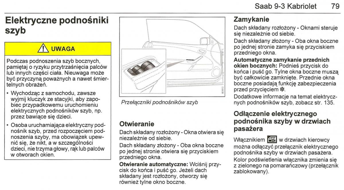 Saab 9 3 II 2 YS3F instrukcja obslugi / page 81