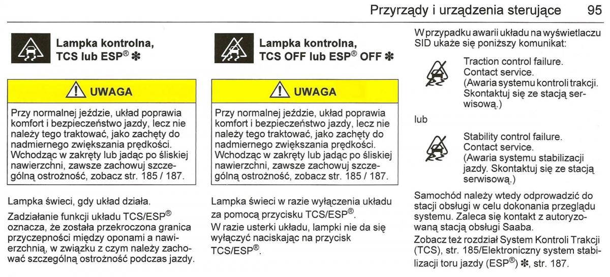 Saab 9 3 II 2 YS3F instrukcja obslugi / page 97