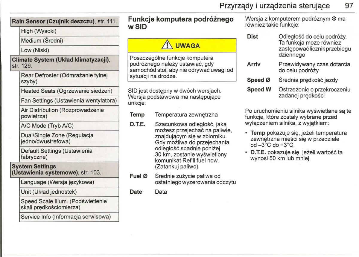 Saab 9 3 II 2 YS3F instrukcja obslugi / page 99