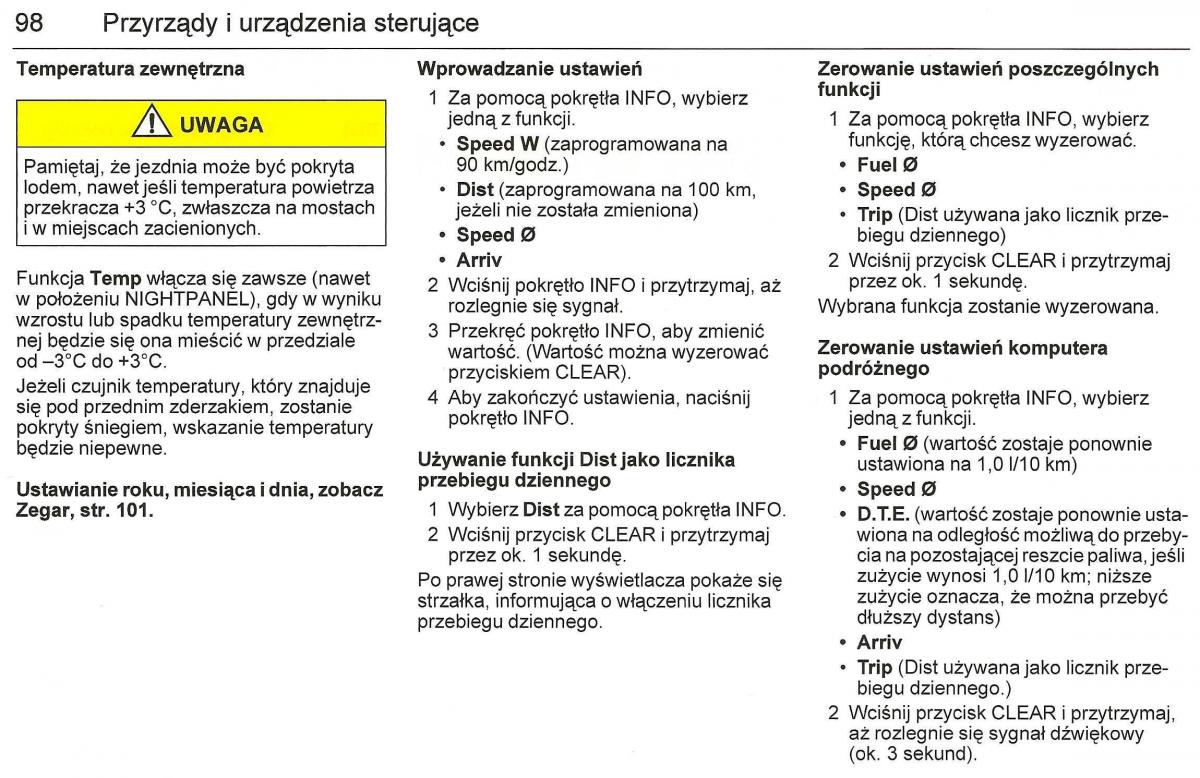 Saab 9 3 II 2 YS3F instrukcja obslugi / page 100