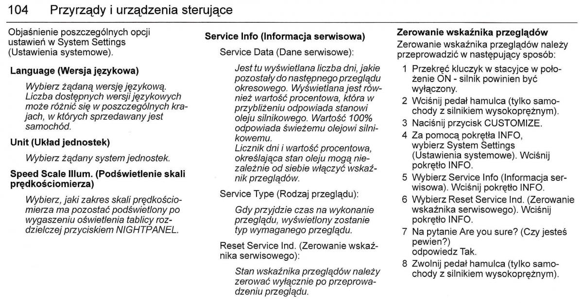 Saab 9 3 II 2 YS3F instrukcja obslugi / page 106