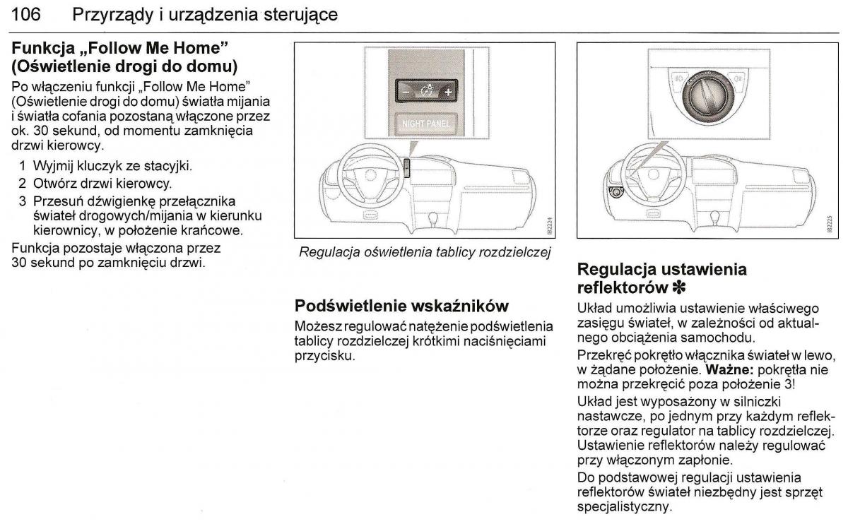 Saab 9 3 II 2 YS3F instrukcja obslugi / page 108