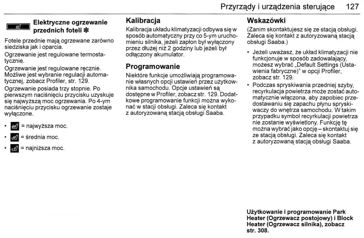 Saab 9 3 II 2 YS3F instrukcja obslugi / page 129