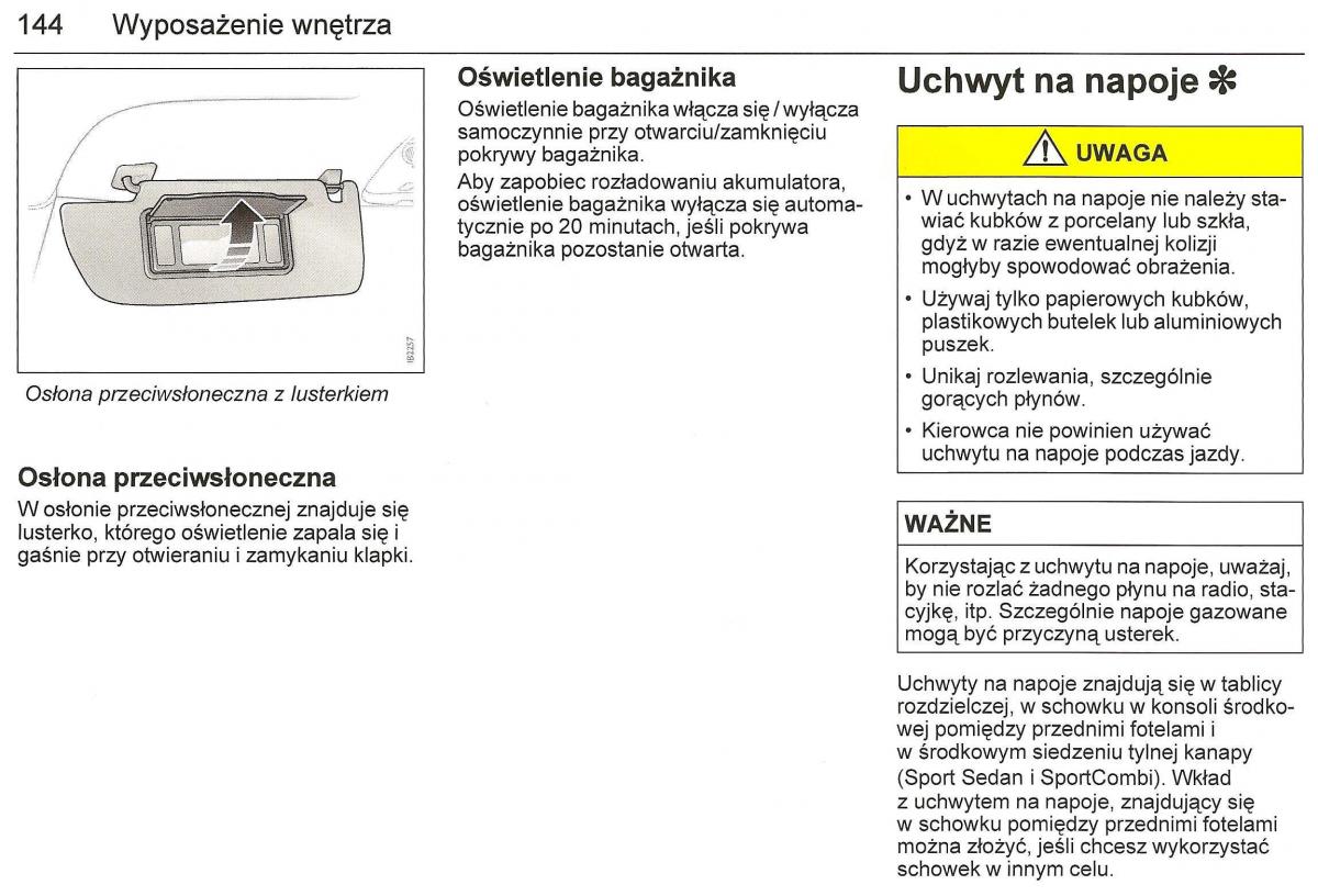 Saab 9 3 II 2 YS3F instrukcja obslugi / page 146