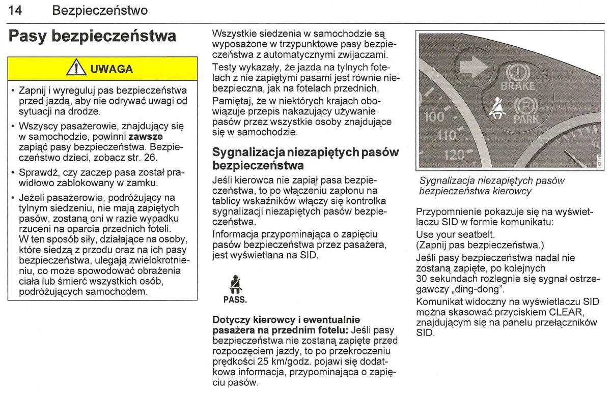 Saab 9 3 II 2 YS3F instrukcja obslugi / page 16