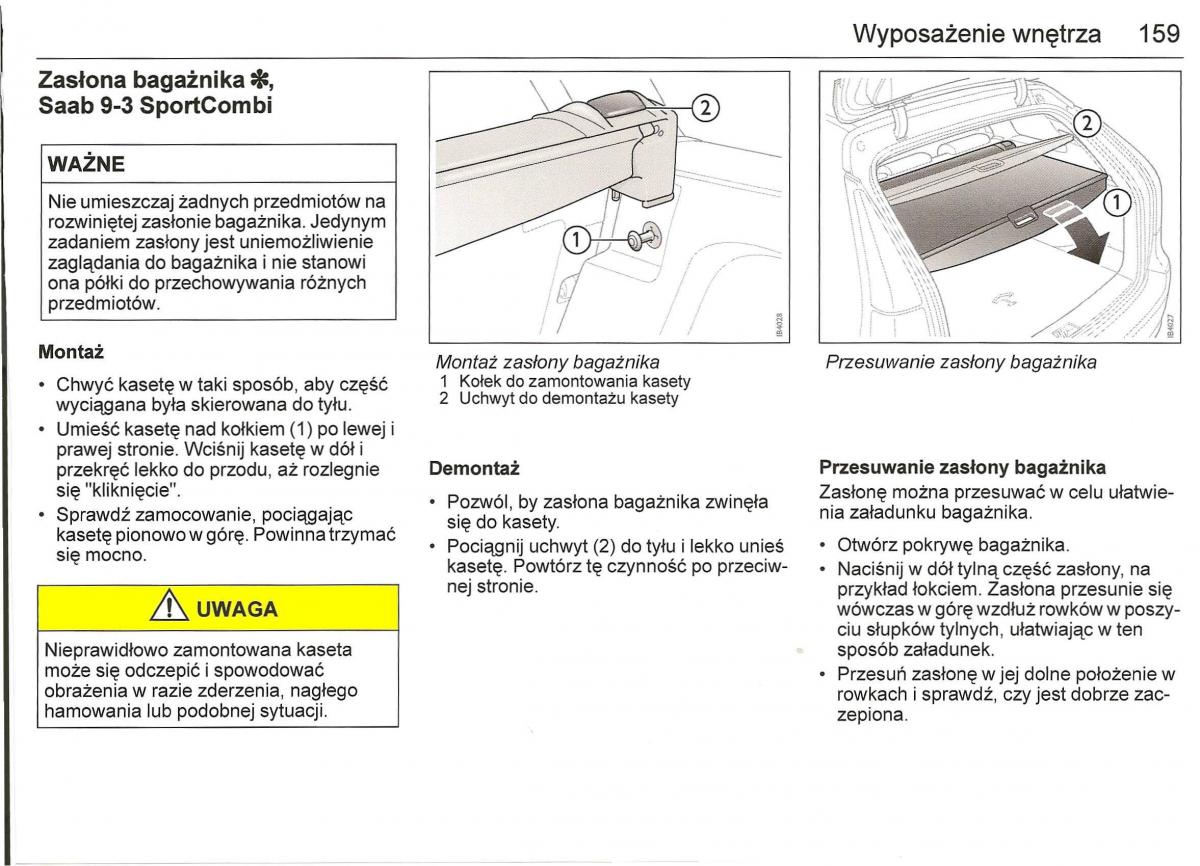 Saab 9 3 II 2 YS3F instrukcja obslugi / page 161