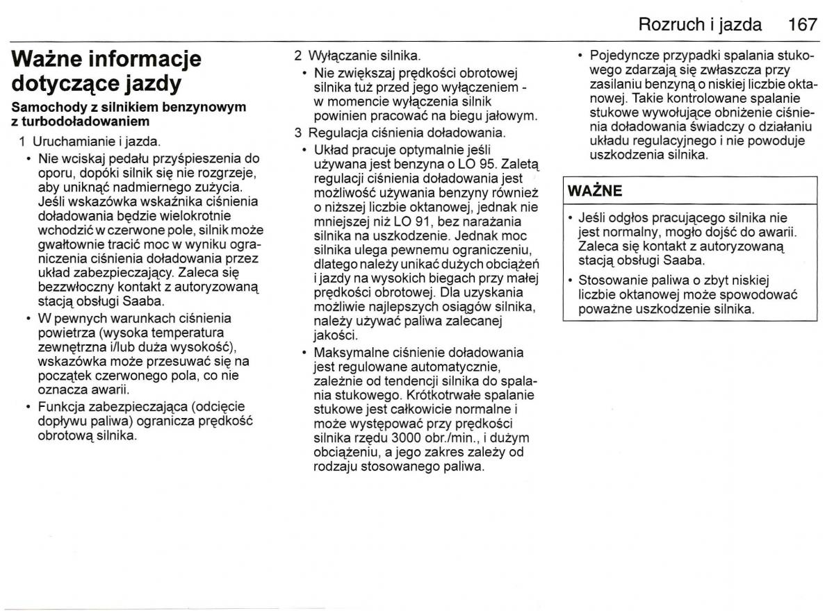 Saab 9 3 II 2 YS3F instrukcja obslugi / page 169