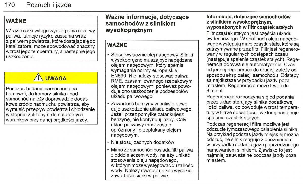 Saab 9 3 II 2 YS3F instrukcja obslugi / page 172