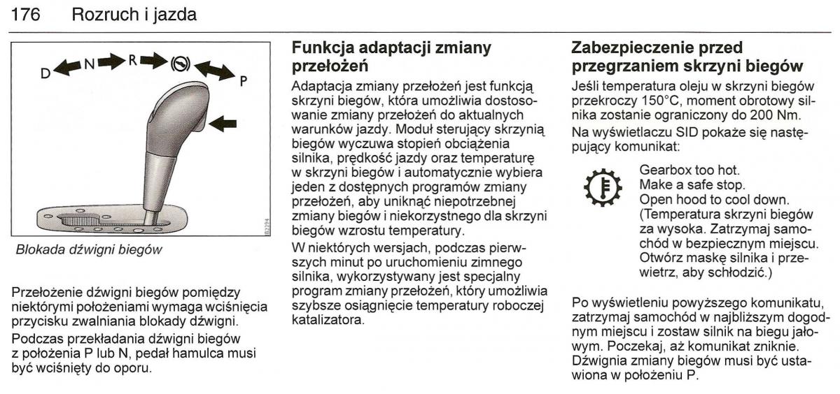 Saab 9 3 II 2 YS3F instrukcja obslugi / page 178