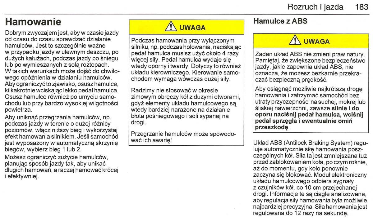 Saab 9 3 II 2 YS3F instrukcja obslugi / page 185