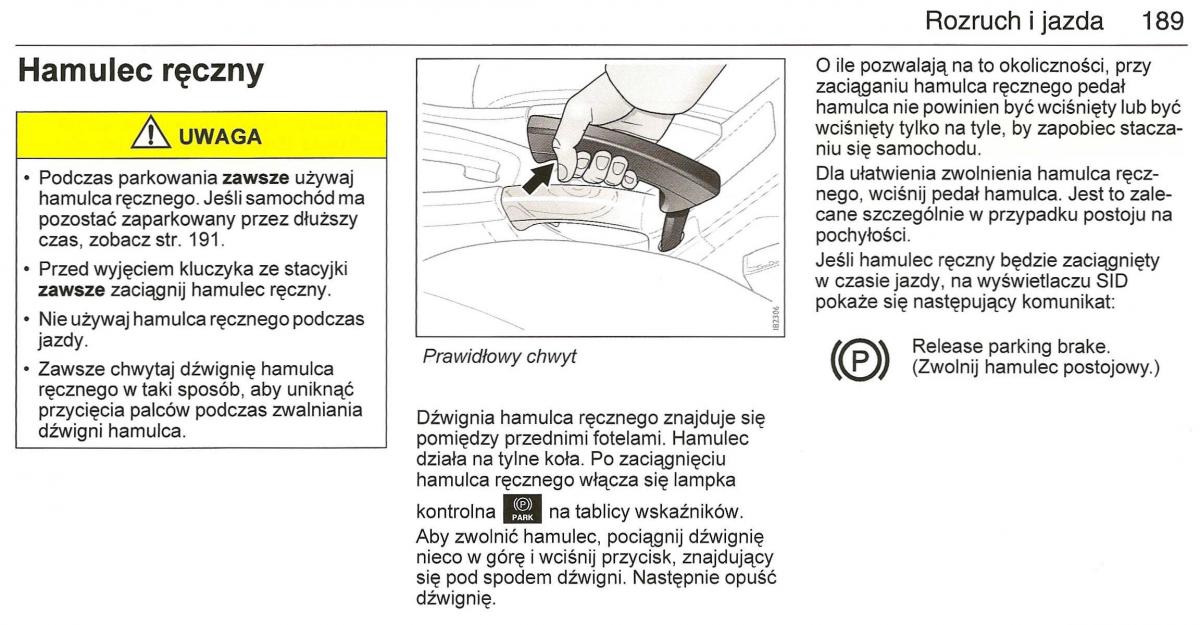 Saab 9 3 II 2 YS3F instrukcja obslugi / page 191