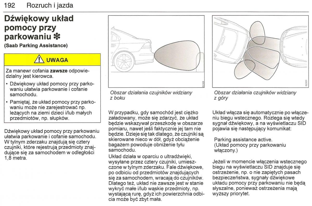 Saab 9 3 II 2 YS3F instrukcja obslugi / page 194