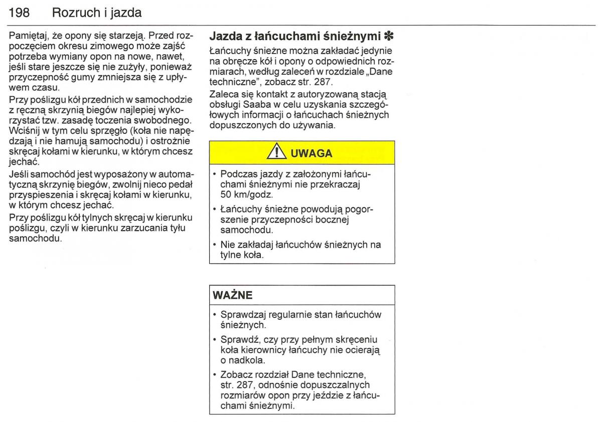 Saab 9 3 II 2 YS3F instrukcja obslugi / page 200