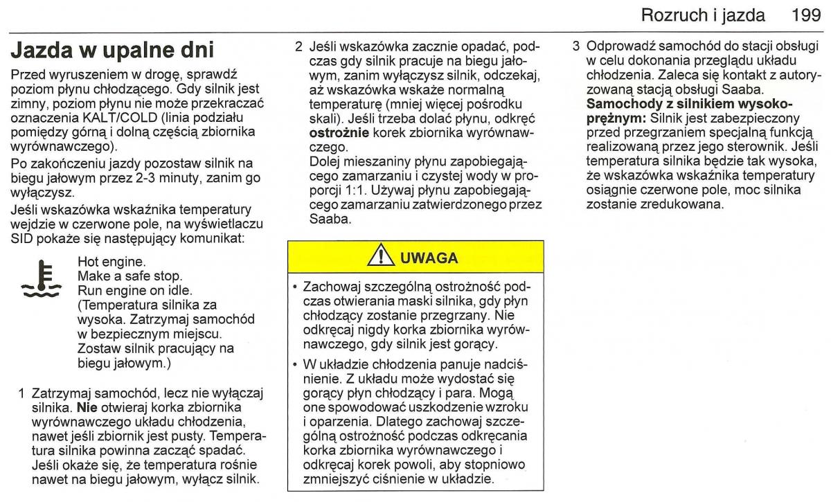 Saab 9 3 II 2 YS3F instrukcja obslugi / page 201