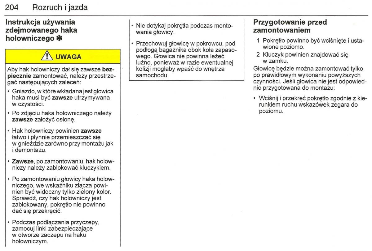 Saab 9 3 II 2 YS3F instrukcja obslugi / page 206