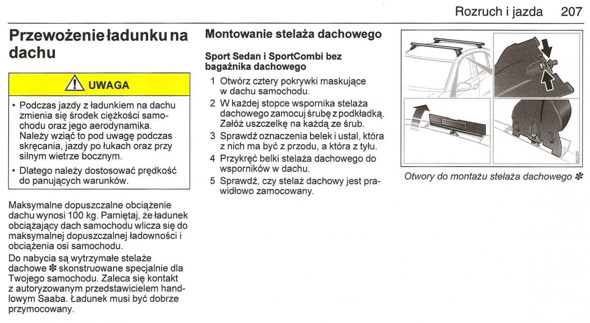 Saab 9 3 II 2 YS3F instrukcja obslugi / page 209