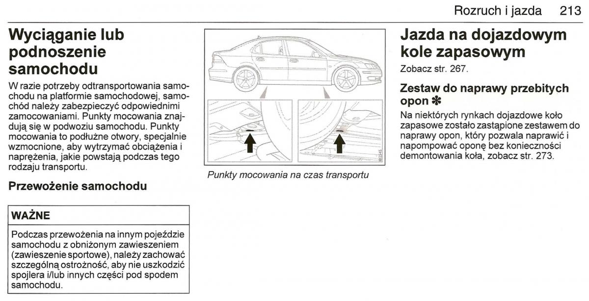 Saab 9 3 II 2 YS3F instrukcja obslugi / page 215