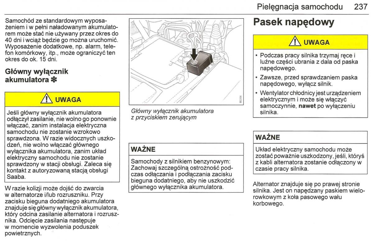 Saab 9 3 II 2 YS3F instrukcja obslugi / page 239