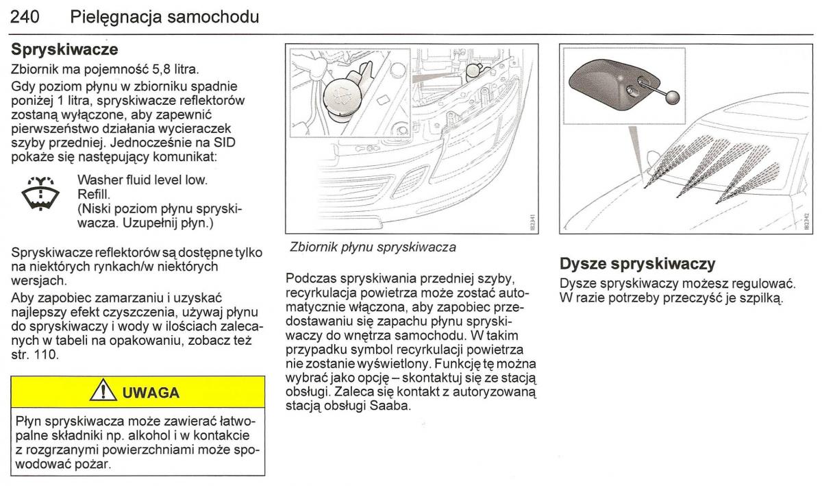 Saab 9 3 II 2 YS3F instrukcja obslugi / page 242