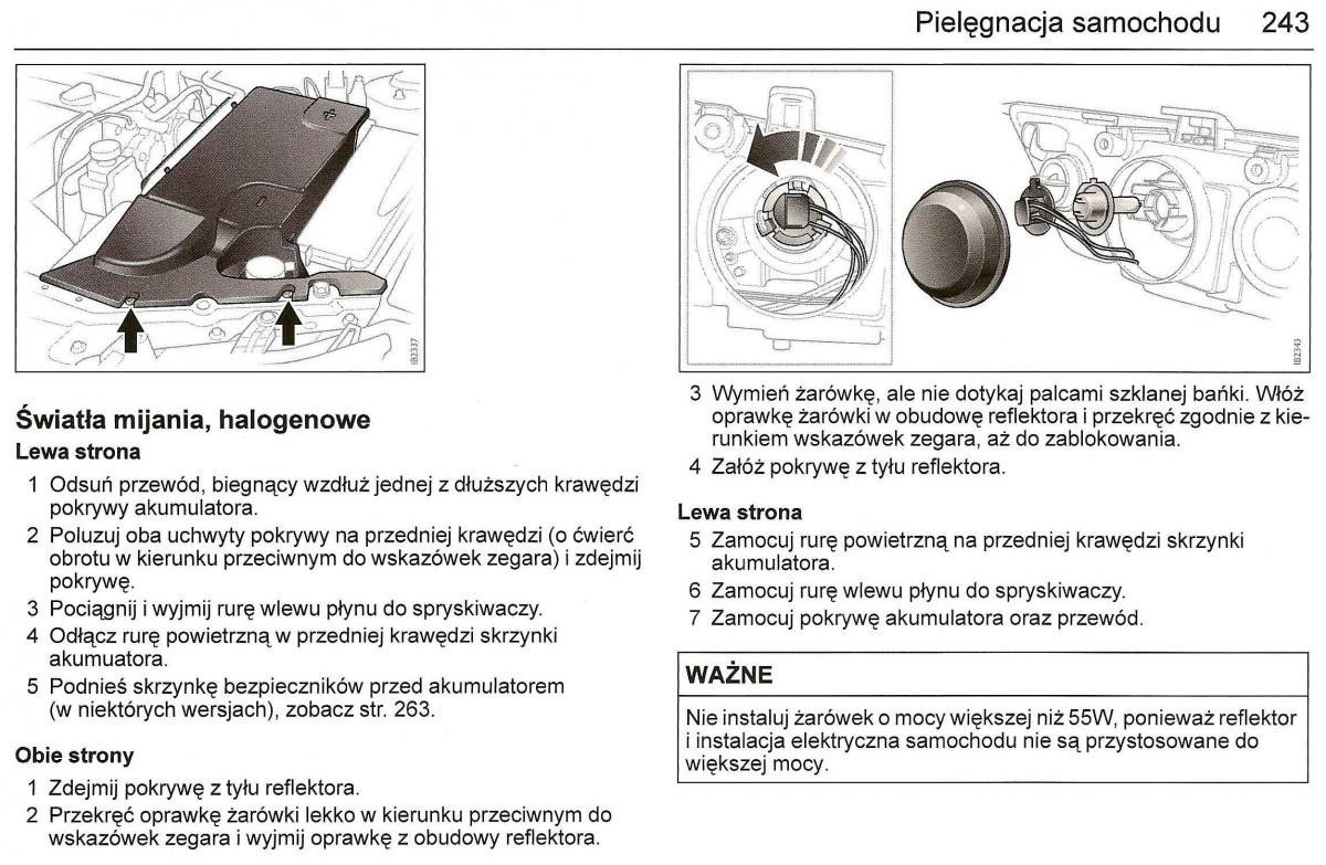 Saab 9 3 II 2 YS3F instrukcja obslugi / page 245