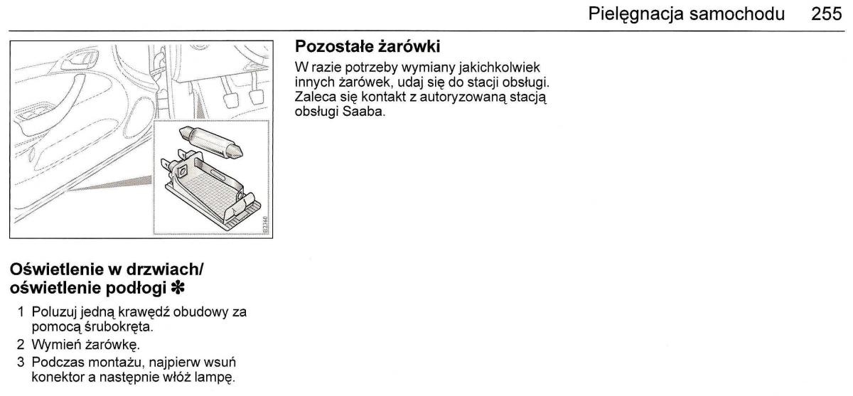 Saab 9 3 II 2 YS3F instrukcja obslugi / page 257