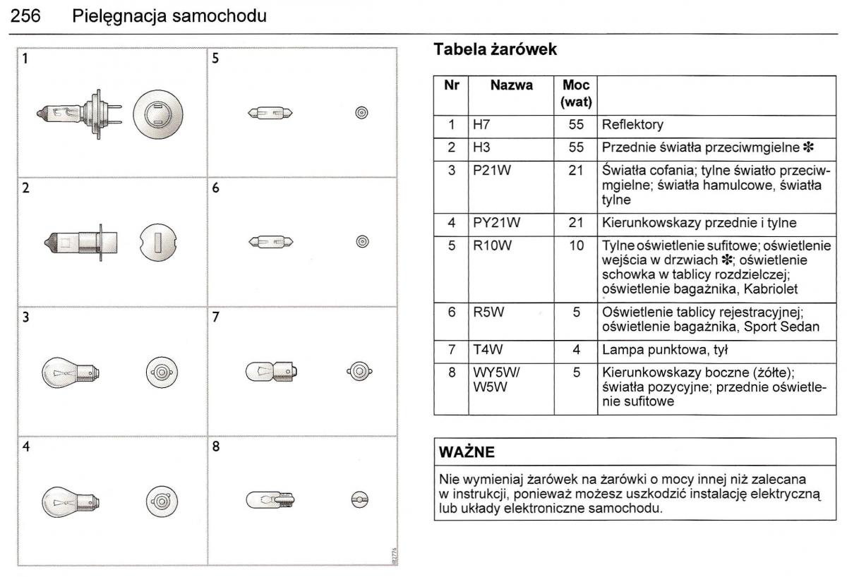 Saab 9 3 II 2 YS3F instrukcja obslugi / page 258