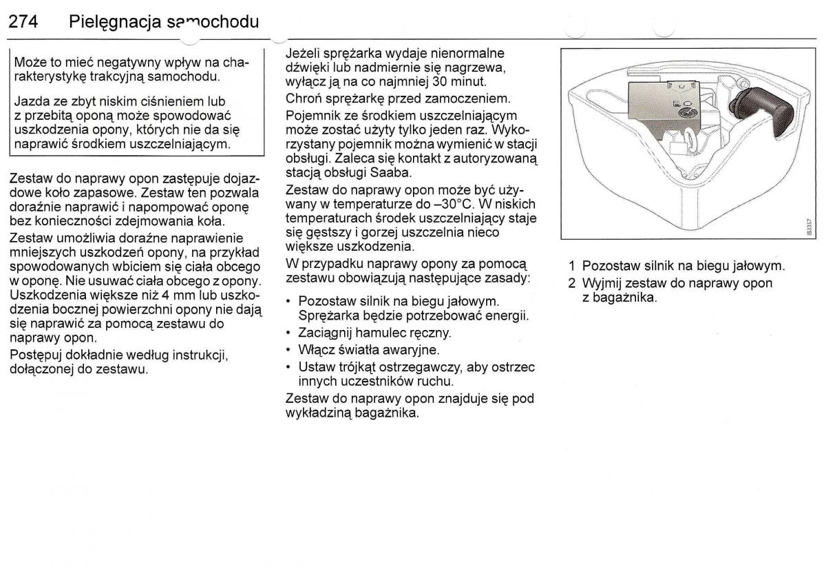 Saab 9 3 II 2 YS3F instrukcja obslugi / page 276